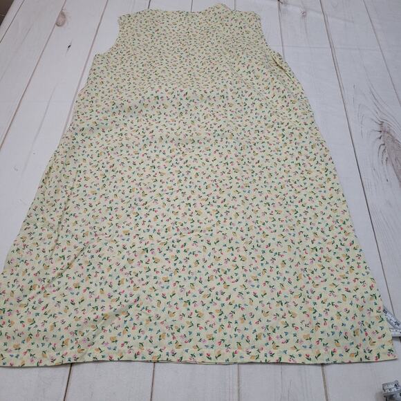 Vintage Movie Star midi nightgown floral lemon citrus pullover - Picture 2 of 8